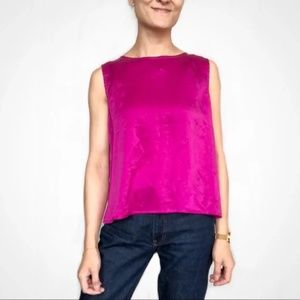 Fuchsia Silk Shell - Eileen Fisher - Size Medium